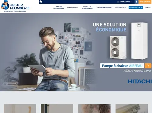 Mister Plomberie : Site institutionnel et boutique en ligne